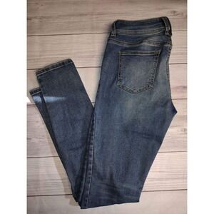 Maurices Womens Blue Denim‎ Jeans Distressed Skinny Leg Size S